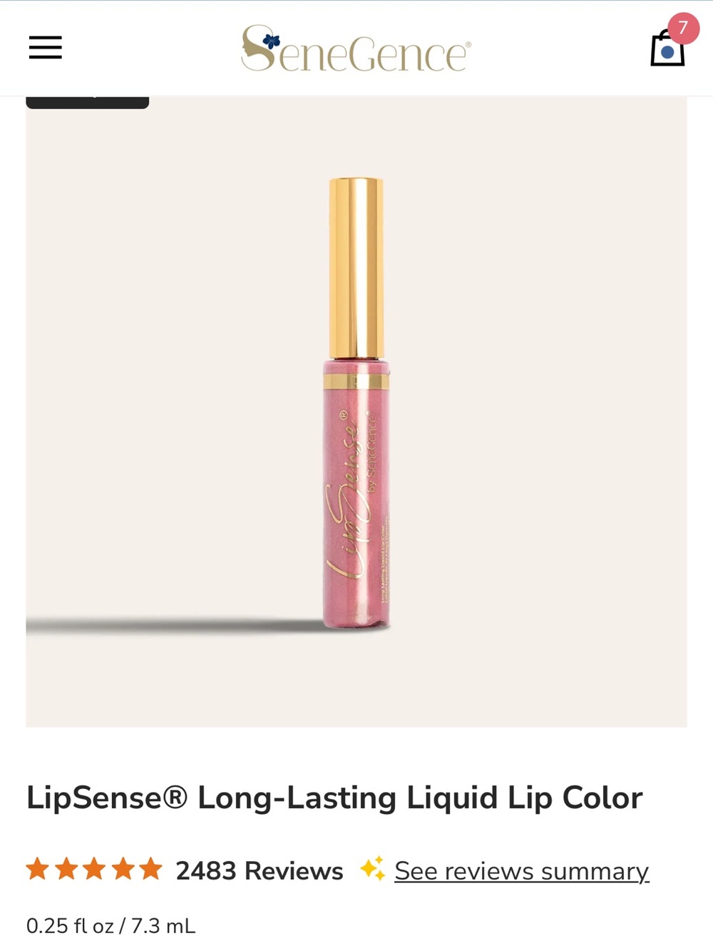 LipSense Long-Lasting Liquid Lip Color - Mauve Ice